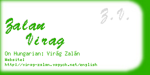 zalan virag business card
