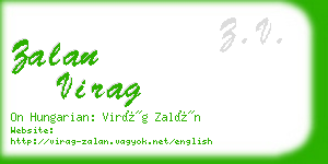 zalan virag business card